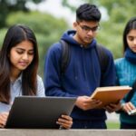 Board topper studying consistently for exam success